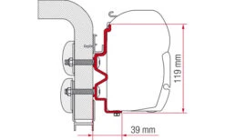 Fiamma Markisenadapter Hymercamp Wandmontage 300