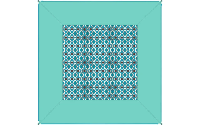 Bent Zip-Carpet Verbindbarer Teppich 250 X 250 Cm Caribbean – Bild 2