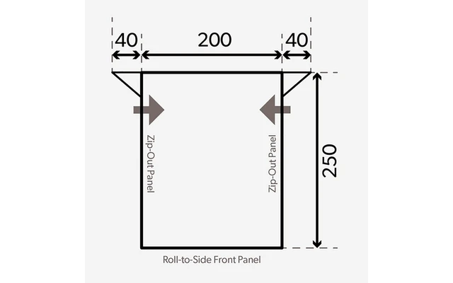 Dometic Rally 200 Gestängevorzelt Für Wohnwagen 2 M â Bild 2