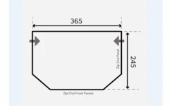 Dometic Pop AIR Pro 365 Aufblasbares Vorzelt Für Wohnwagen