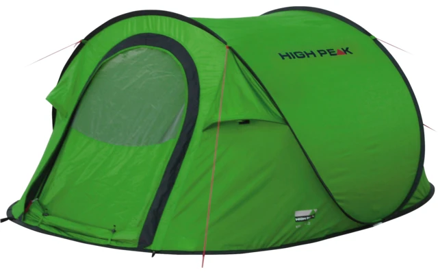 High Peak Vision 3 Einfachdach 3 Personen Pop Up Wurfzelt Schwarz – Bild 2