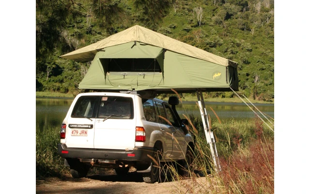 Gordigear Dachzelt Plus Für 2 Personen Mit Staufläche 140 X 320 Cm Grün â Bild 2