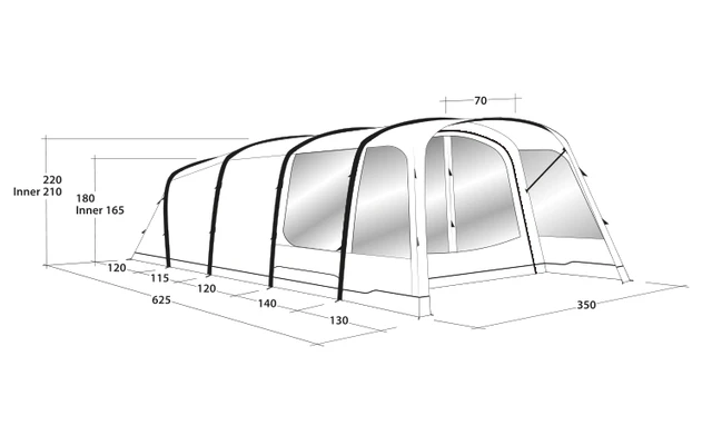 Outwell Avondale 5PA Tunnelzelt – Bild 3