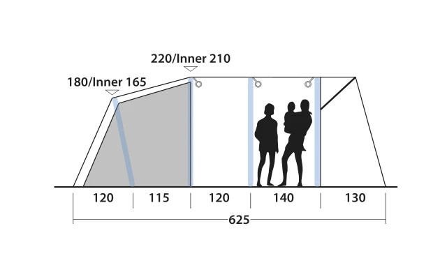 Outwell Avondale 5PA Tunnelzelt – Bild 4