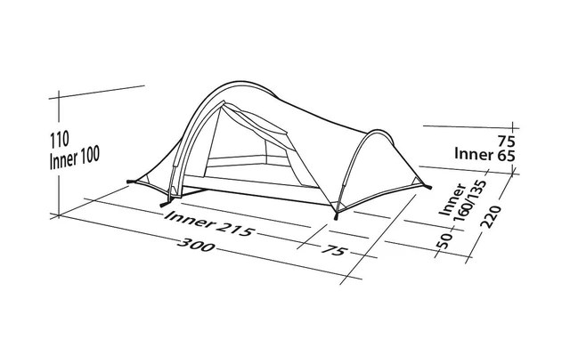 Robens Challenger 3XE Tunnelzelt Grün – Bild 3