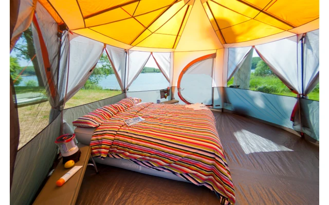 Coleman Octagon Familienzelt Für 8 Personen Orange – Bild 3