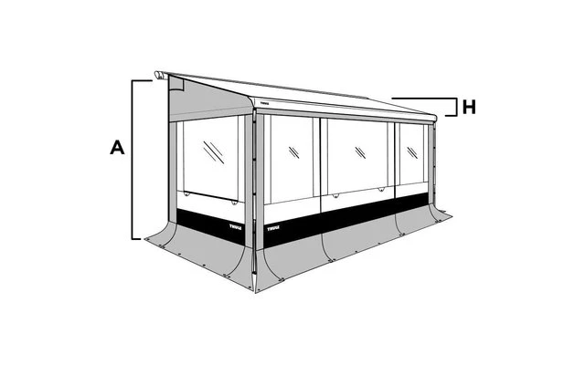 Thule Seitenwand Set Safari Residence G3 8000 – Bild 3